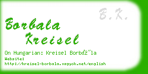 borbala kreisel business card